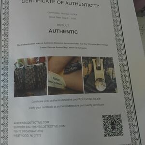 Dior Vintage Trotter Canvas Boston Bag - Authenticity Certificate